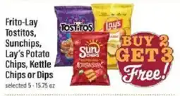 Lowes Foods Frito-Lay Tostitos, Sunchips, Lay's Potato Chips, Kettle Chips or Dips offer