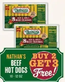 Lowes Foods Nathan's beef hot dogs offer