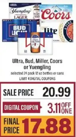 Lowes Foods Ultra, Bud, Miller, Coors or Yuengling offer