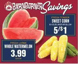 Lowes Foods Barnburner savings fresh tender sweet corn offer