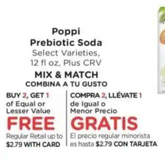 Ralphs Poppi Prebiotic Soda offer