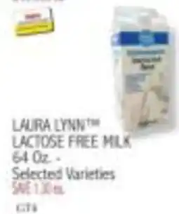Ingles Markets Laura lynn lactose free milk offer