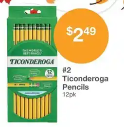 Kinney Drugs Ticonderoga pencils offer
