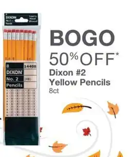 Kinney Drugs Dixon yellow pencils offer