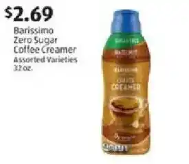 Aldi Barissimo coffee creamer offer