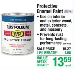 Menards Rust-oleum protective enamel offer