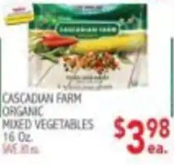 Ingles Markets Cascadian Farm organic mixed vegetables offer