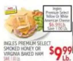 Ingles Markets Ingles premium select smoked honey or virginia baked ham offer
