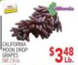 Ingles Markets California moon drop grapes offer