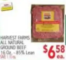 Ingles Markets Harvest Farms all natural ground beef offer