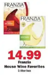 Schnucks Franzia house wine favorites offer
