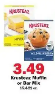 Schnucks Krusteaz Muffin or Bar Mix offer