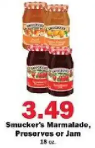 Schnucks Smucker's Marmalade, Preserves or Jam offer