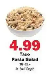 Schnucks Taco Pasta Salad offer