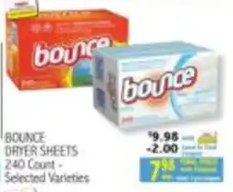 Ingles Markets Bounce dryer sheets offer