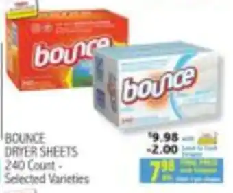 Bounce dryer sheets