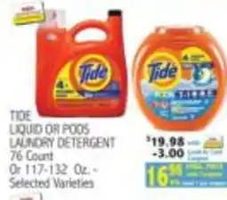 Ingles Markets Tide liquid or pods laundry detergent offer