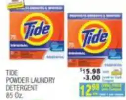 Ingles Markets Tide powder laundry detergent offer