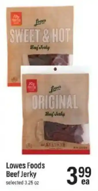 Lowes Foods Beef Jerky