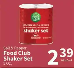 Food City Food Club Salt & Pepper Shaker Set offer