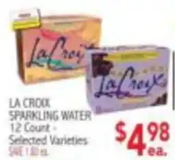 Ingles Markets La Croix sparkling water offer