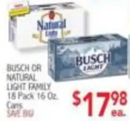 Ingles Markets Busch or Natural Light Family offer