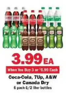 Schnucks Coca-Cola, 7Up, A&W or Canada Dry offer