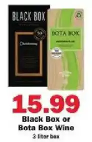 Schnucks Black Box or Bota Box Wine offer