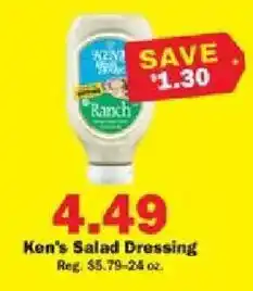 Schnucks Ken's Salad Dressing offer