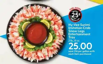 Hy-Vee Hy-Vee Surimi Imitation Crab Snow Legs Entertrainment Tray offer
