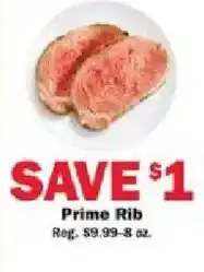 Schnucks Prime Rib offer