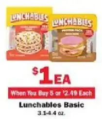 Schnucks Lunchables Basic offer
