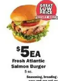Schnucks Fresh Atlantic Salmon Burger offer