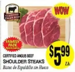 Certified Angus Beef Shoulder Steaks