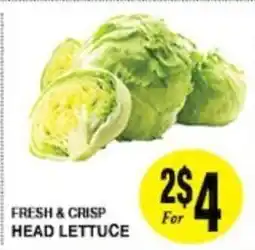 Arlan's Market Fresh & Crisp Head Lettuce offer