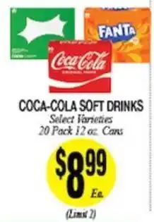 Arlan's Market Coca-Cola soft drinks offer