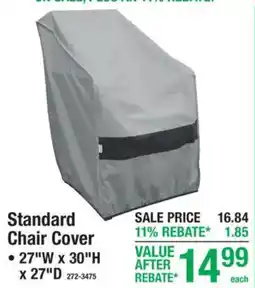 Menards Standard Chair Cover offer