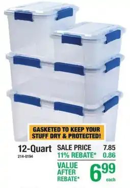 Menards 12-Quart offer