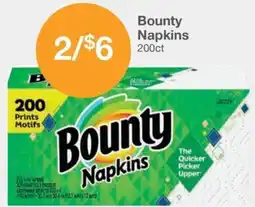 Kinney Drugs Bounty napkins offer