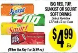 Arlan's Market Big Red, 7up, Sunkist or Squirt Soft Drinks offer