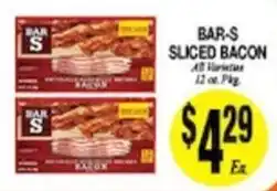 Arlan's Market Bar-s sliced bacon offer