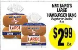 Arlan's Market Mrs Baird's large hamburger buns offer
