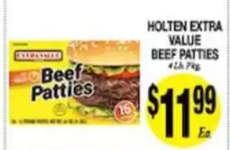 Arlan's Market Holten extra value beef patties offer
