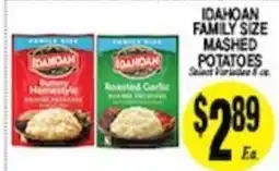 Arlan's Market Idahoan family size mashed potatoes offer