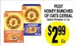 Arlan's Market Post honey bunches of oats cereal offer