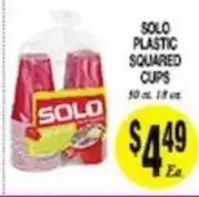 Arlan's Market Solo plastic squared cups offer