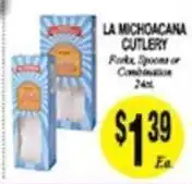 Arlan's Market La michoacana cutlery offer