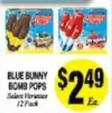 Arlan's Market Blue Bunny Bomb Pops offer