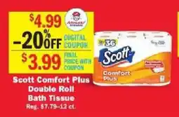 Schnucks Scott Comfort Plus Double Roll Bath Tissue offer