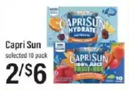 Lowes Foods Capri Sun selected 10 pack offer